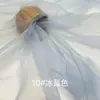 Tela de Organza 2020D Hilo Ruyi Mate Transparente Ligeramente Rígida Accesorios de Encaje Bordado Tela para Empaque de Regalos