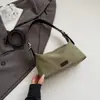 Bolso de Hombro Único de Moda para Debajo del Brazo Versátil Bolso Cruzado de Lona Simple Retro Pequeño Cuadrado Bolso Casual para Mujer Comercio Transfronterizo