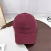Boné de Baseball Simples Lavável de Algodão Bordado à Mão Estilo Coreano Feminino Letra Revisada Aba Macia Proteção Solar Chapéu Bico de Pato