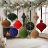 Bolas de Natal Veludadas Grandes, Multicoloridas, de Formato Único, Enfeites de Árvore de Natal Pintados, Bolas Decorativas para Atmosfera Festiva, Personalizáveis
