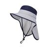 1155 Chapéu Infantil Meninos e Meninas Bebê Verão Exterior Proteção Solar Chapéu de Sol Aba Larga Proteção de Pescoço Duas Cores Chapéu de Pescador