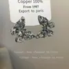 Pendientes de Mariposa de Zirconia Azul de Lujo Ligero Exquisitos de Alta Gama con Sentido de Diseño de Nicho Nuevos Pendientes Calientes 2025 para Mujer