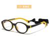 18176 marco de gafas infantil ultraligero de silicona TR90 marco redondo lindo versátil gafas lisas gafas de mujer con graduación