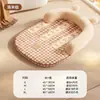 Cojín de Felpa con Pelo de Conejo en Forma de U para Mascotas Otoño e Invierno, Espacio Grande Cómodo, Recinto Extraíble y Lavable para Cama de Gato y Cama de Perro Teddy