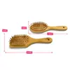 Pente com Almofada de Ar Venda Quente Transfronteiriça Pente com Almofada de Ar Antiestático Pente de Bambu para Cabelo Pente de Cabeleireiro Pente de Madeira para Cabelo Cacheado Pente Massageador