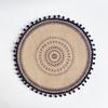 Posavasos tejido de estilo étnico, mantel individual para restaurante, cafetería, mesa de comedor, tapete aislante térmico, accesorios de fotografía, tapete decorativo para fotografía del hogar