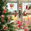 Produto Novo Transfronteiriço 9 Peças de Árvore de Natal Estilo Vitoriano Papai Noel do Campo Estilo Retrô Pingentes de Decoração de Pátio