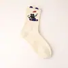 Calcetines a Media Pantorrilla, Calcetines Divertidos de Dibujos Animados para Mujer, Delgados Estilo Primavera y Otoño, Versión Coreana de Moda, Calcetines Largos, Estilo Japonés Lindo, Verano
