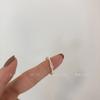 Anéis Abertos Banhados a Ouro Estilo Europeu e Americano com Diamantes Atacado, Anel Aberto Borboleta Camada Dupla Design Simples, Anel de Pérola Zircônia para Mulheres