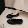 Zapatos de Mujer Estilo Chanel con Tacón Oculto Forrados de Piel 2025 Otoño/Invierno Nuevos Antideslizantes Mary Jane Zapatos de Ballet