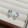 Aretes de Estrella Azul Frescos y Sencillos para Mujer, Diseño Minimalista y Delicado, Accesorios para Orejas de Alta Gama Modernos y Versátiles