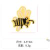 Parche Bordado Decorativo para Ropa de Abejita de Dibujos Animados, Parche de Tela Decorativo para Ropa, Parche Bordado Decorativo para Ropa, Parche de Tela Decorativo para Ropa sin Coser