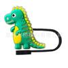 Venta Directa de Fábrica de Dinosaurios de Dibujos Animados Accesorios Tapa de Pajita Vaso Stanley Pvc Silicona Suave Accesorios Tapa Antipolvo
