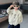 Chaqueta de Béisbol para Niños Otoño 2026 Nuevo Estilo Niños Pequeños Moderna Fresca Guapa Chaqueta Cardigan Top Primavera Bebé