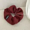 Scrunchie de Peluche Bordado de Corazón Agrietado Otoño e Invierno Alta Elasticidad Duradero Goma para el Cabello Cuerda Simple Versátil para el Cabello Flor para Cola de Caballo