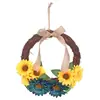 Corona Floral Decoración de Pared para Jardín, Materiales de Decoración para Bodas, Decoración de Pared Estilo Pastoral, Flores Colgantes Creativas para Rincones Naturales