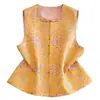 Chaleco de Seda Reductor de Edad con Calidad Garantizada para Mujeres de Mediana Edad, Nuevo Estilo Chino, Diseño Fresco y Mejorado con Botones Tradicionales, Chaleco Retro para Mujer para Usar por Fuera