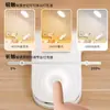 Lámpara de escritorio para proteger los ojos para estudiar, lámpara con clip que puede estar de pie o colgarse, lámpara de lectura recargable y enchufable de doble uso, lámpara de noche para dormitorio