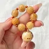 Pulsera a la Parrilla de Carbón de Raíz de Bodhi, la Más Lujosa del Mundo, con Cuentas Budistas y Cuentas de Oración, Diseñada para el Juego con la Punta de los Dedos y la Manipulación con Manos Pequeñas