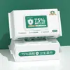 Toallitas Húmedas con Alcohol 75 Grados 80 Toallitas Húmedas Higiénicas para Fumar Papel Toallitas Húmedas para Esterilización y Desinfección Doméstica Oficina Hoja de Algodón con Alcohol