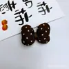 Tela satinada de alta calidad con lunares, rellena de algodón, accesorio de lazo tridimensional, ropa de muñeca DIY, accesorios de ropa, colgante para bolso