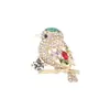 Broche de Mariposa de Diamantes de Colores, Broche de Pájaro de Diseño Simple de Alta Gama, Accesorios de Ropa para Mujer, Broche de Joyería para Corsage