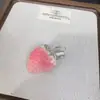 Aretes de Zirconia Microincrustada con Moño de Fresa, Collar de Perlas, Diseño de Nicho para Mujer, Lindos y Únicos, Cadena para Suéter de Regalo