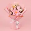 Amazon Transfronterizo Ramo de Hilo Hecho a Mano Tulipán Flores Tejidas Temporada de Graduación Regalo del Día de la Madre Flores Artificiales