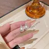 Pendientes de Perlas Estilo Ni Ni Lujo Ligero Gama Alta Elegante Diseño de Pendientes Elegantes Nicho Nuevo Pendientes con Circonita Microincrustada