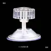 Caja de Aislamiento 4.8cm Varilla de Tornillo de Plástico M7 Vidrio de Vacío Transparente Gancho de Ventosa Plataforma Fija para Tomar el Sol de Tortugas