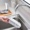 Taza limpiadora de vasos, cepillo limpiador de botellas, accesorios perezosos para grifos, vaso para bebidas de cocina 2 en 1, aspirador de vino, cepillo de limpieza, artilugios de limpieza