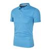 Polo de Trabalho para Atividade em Equipe de Algodão de Cor Sólida com Secagem Rápida com Bordado de Imagem Camiseta de Lapela de Manga Curta Corporativa Camisa de Publicidade