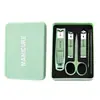 Cortador de Unhas Portátil para Casa Conjunto de Seis Peças Embalado Cortador de Unhas Anti-respingo Kit de Ferramentas para Manicure Cortador de Unhas Estampa com LOGOTIPO