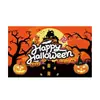 Tela de telón de fondo personalizada para banner de Halloween 2026 bandera 90x150cm decoración de ambiente de patio bandera colgante de calavera