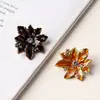 Botones Metálicos Esmaltados de Hoja de Arce Vintage con Decoración Floral para Abrigos, Chaquetas, Trajes, Accesorios de Ropa DIY, Botones al por Mayor
