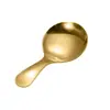 Cuchara de mango corto Acero inoxidable 304 Cuchara redonda para helado Mini cuchara pequeña Cuchara para azúcar Cucharilla para té Cuchara para postre de niños Cuchara para helado
