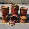 Cestas de Bambú Estilo Antiguo para Exhibir Productos Secos y Verduras, Cestas Decorativas para Exhibidores Abiertos, Cestas de Exhibición para Restaurantes de Hot Pot, y Cestas de Exhibición para Exhibidores de Tiendas