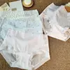 Calcinhas Femininas de Algodão Puro com Forro de Algodão, Sem Costura, Amigáveis à Pele, Estampadas, de Comprimento Estendido, com Sensação de Segunda Pele, Secagem Rápida, Leves, Não Apertam e Respiráveis, Feitas de Seda Gelada Doce