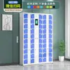 Gabinete de almacenamiento para cargar smartphones, gabinete de almacenamiento para bolsas electrónicas, gabinete de almacenamiento con escaneo de código QR de WeChat, gabinete de almacenamiento con reconocimiento facial y huella digital