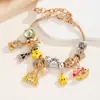 Pulsera de Cuentas con Agujero Grande DIY con Colgantes de Castillo de Cuento de Hadas, Caballo de Troya y Estrella, Pulsera de Cadena de Serpiente Ajustable para Mujer al por Mayor