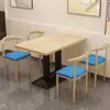 Restaurante de Fideos Desayuno Mesa Comercial Rectangular Tienda de Postres Tienda de Snacks Restaurante de Té con Leche Mesa de Comedor Mesa Hecha al Momento