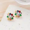 Xp17 Cross-Border Aliexpress Wish Brincos Populares Europeus e Americanos Mais Vendidos Brincos de Zircônia Azul Safira em Formato de Gota para Mulheres