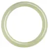 Pulseira de Jade Verde e Branco Natural, Formato de Barra Redonda, Pulseira de Jade Afegão Tipo Gelo para Meninas Jovens, Estilo Jovem, Verde Claro Transparente Gelo