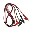 Cabos de Teste para Multímetro de Instrumento, Garras Jacaré, Fios de Teste Experimentais, Conectores Banana CC, Cabos de Conexão de Energia, Clips para Capacitor de 4mm