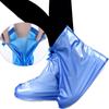 Moda Chuva Shoe Cover impermeável Rainproof Non-slip Wear-resistant PVC Shoe Cover portátil engrossado grande tamanho ao ar livre para homens e mulheres