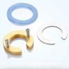 Accesorios de grifo para cocina, lavabo para verduras, grifo de agua caliente y fría, sujetadores de cobre, acero inoxidable, tuerca antiaflojamiento, tapa de fijación