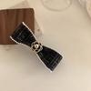 Horquilla de tweed Camellia suave estilo Chanel, horquilla para mujer, lazo, accesorios grandes para el cabello, pinza para la espalda, tocado