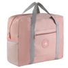 Bolsa de Viaje para Avión Transfronteriza Color Sólido Grande Portátil Etiqueta Redonda Bolsa con Ruedas Bolsa de Viaje Plegable Bolsa de Viaje para Ropa Bolsa Portátil