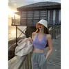 Verão Alça Decote V Suspenso Gola Halter Alça Ajustável Colete Feminino Quente da Internet Quente Quente Quente Menina Bonita Rua Frita Costas Bonitas Roupa Externa Curta Top