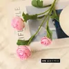 Novo Ramo Único de Ju Mo com 3 Cabeças Flor Rulian Simulada Sentido Avançado Decoração para Casa Hotel Cena de Casamento Flor Artificial